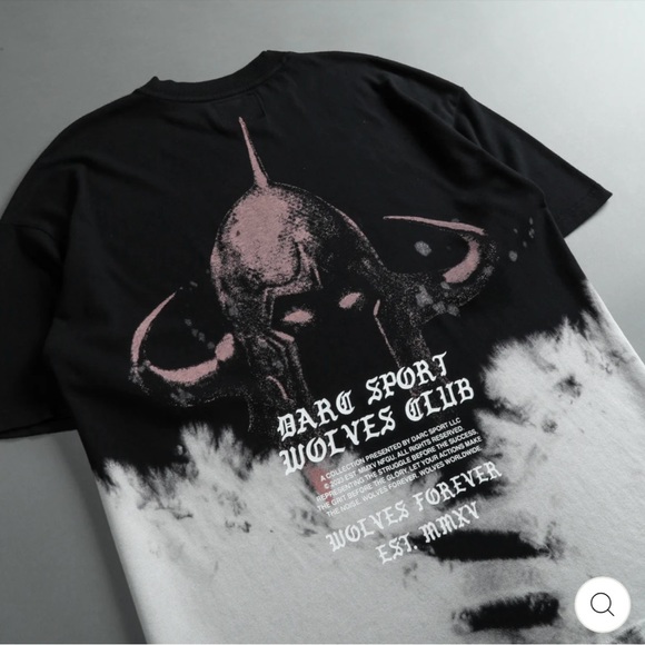 DARC SPORT UNTIL VALHALLA PT.2 “THE WAR WITHIN US” BLACK ACID WASH SHIRT - Picture 1 of 7